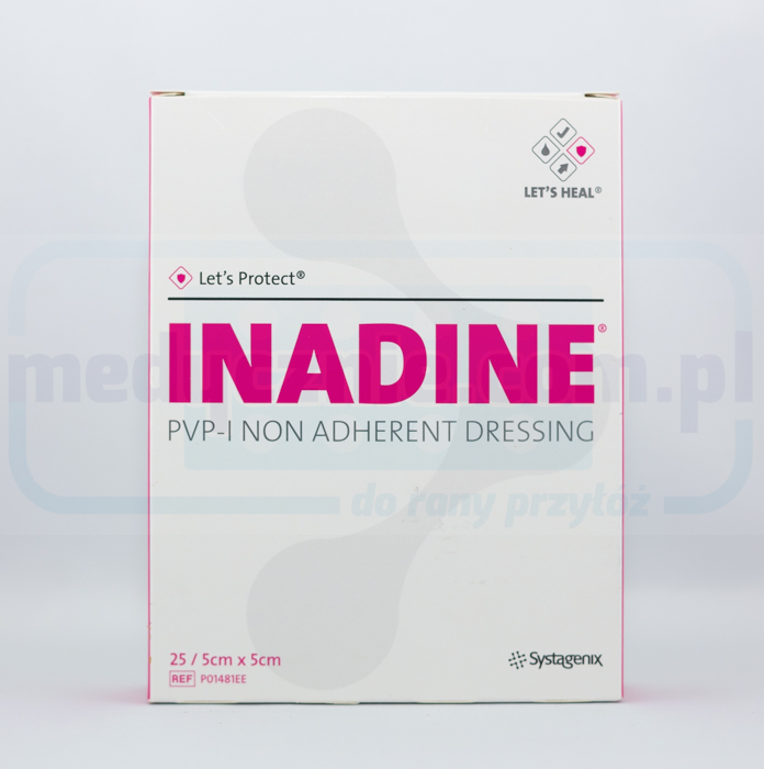 Pansament antiaderent INADINE 5cm* 5cm cu iod povidonic 1 buc