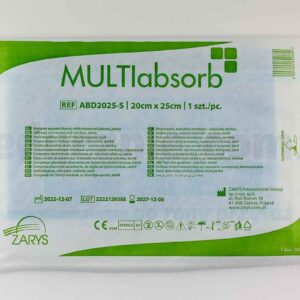MULTIabsorb S 20cm x 25cm 1 buc foarte absorbant; compresă de celuloză nețesută, sterilă