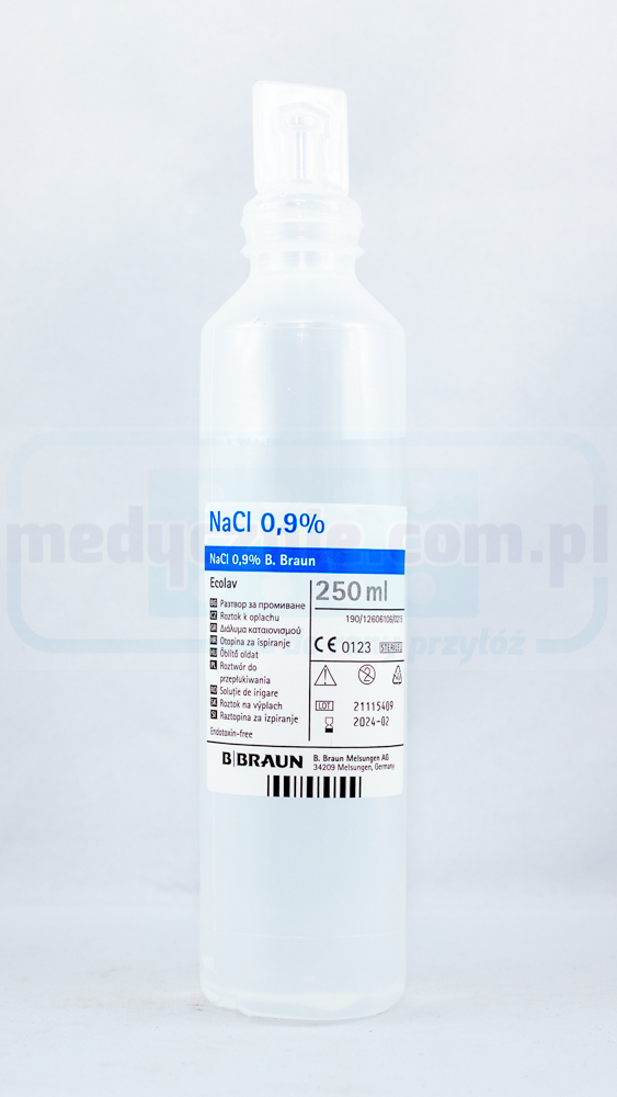 NaCL 0,9% soluție salină 250ml Ecolav