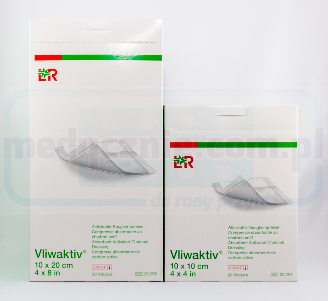 Vliwaktiv 10*10cm pansament cu carbon activ 1pc