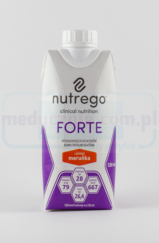 Nutrego Forte 330 ml Caise Dieta bogată în calorii și prot...