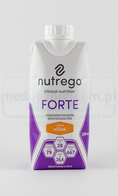 Nutrego Forte 330 ml Nucă Dieta bogată în calorii și proteine