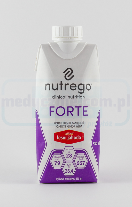 Nutrego Forte 330 ml Căpșuni Dieta bogată în calorii și pr...