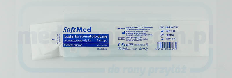 Oglindă dentară, sterilă Lungime 170mm Diametru 22mm