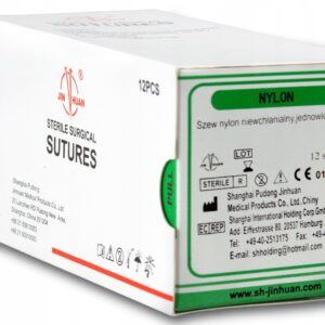 Fir chirurgical neabsorbabil NL 5/0 lungime 75cm, ac 15mm, 3/8 cerc, triunghiular 1pc