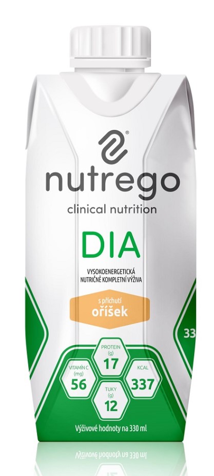 Nutrego DIA 330 ml dietă pentru pacienții diabetici Walnut