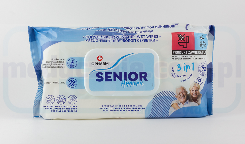 Șervețele umede igienice Senior 3in1 72pcs