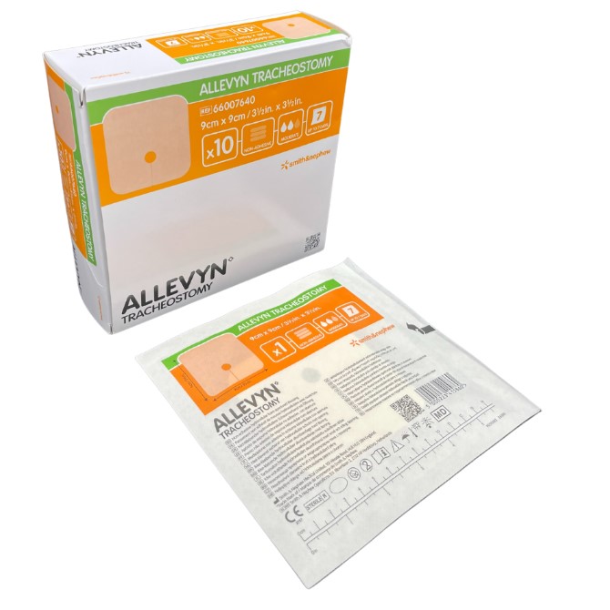 Allevyn traheostomie 9 * 9cm 1pc pansament pentru a se potrivi tubului de traheostomie