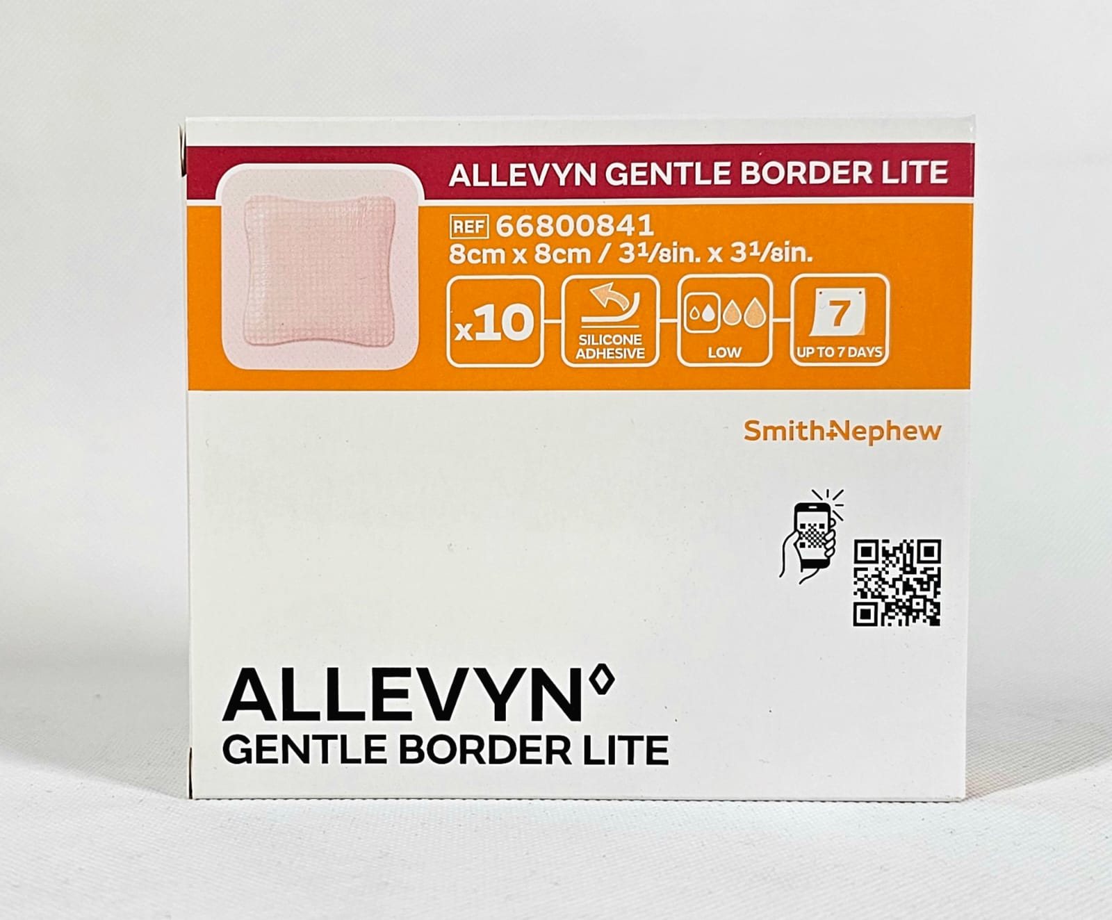 Allevyn Gentle Border Lite 8* 8cm 1pc