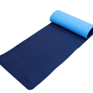yellowMAT TPE covor de exerciții albastru - albastru marin + sac