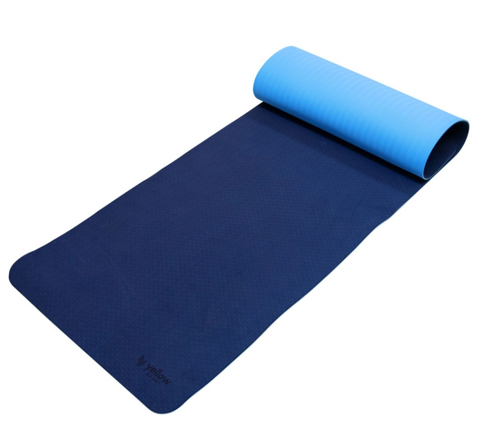 yellowMAT TPE covor de exerciții albastru - albastru marin + sac