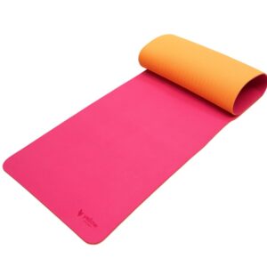 yellowMAT TPE saltea de exerciții roz-portocaliu + sac