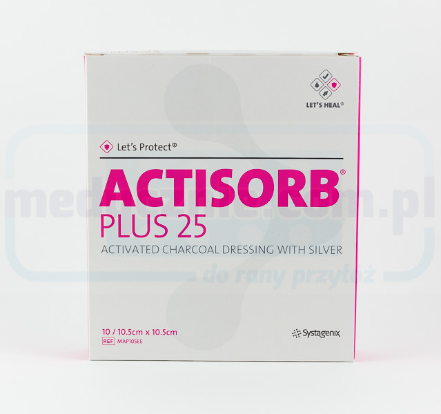 Actisorb Plus 10.5* 10.5 cm 1pc pentru răni infectate