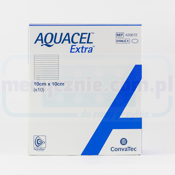 Pansament hidrofibră Aquacel Extra 10*10cm 1 buc