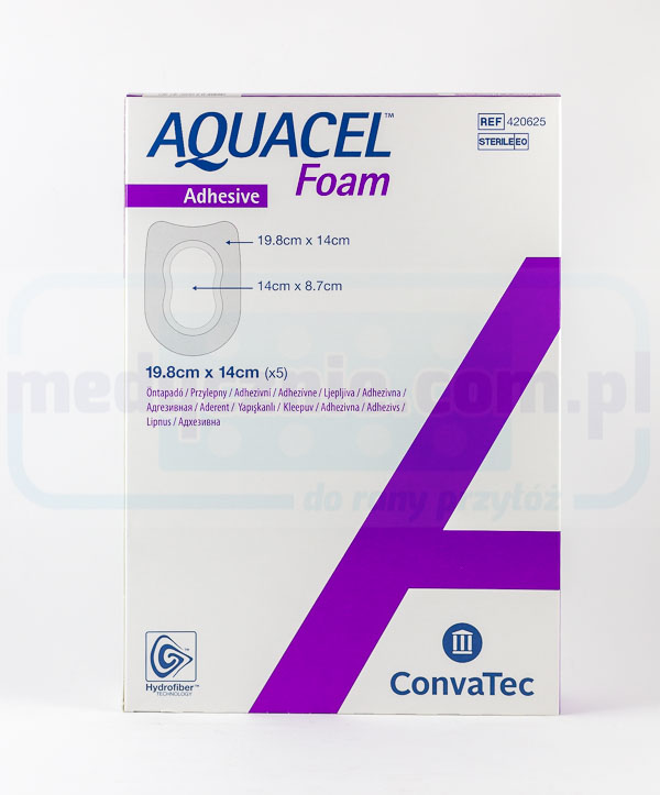 Aquacel Spumă adezivă 19,8 * 14cm pansament din spumă multistrat 1pc