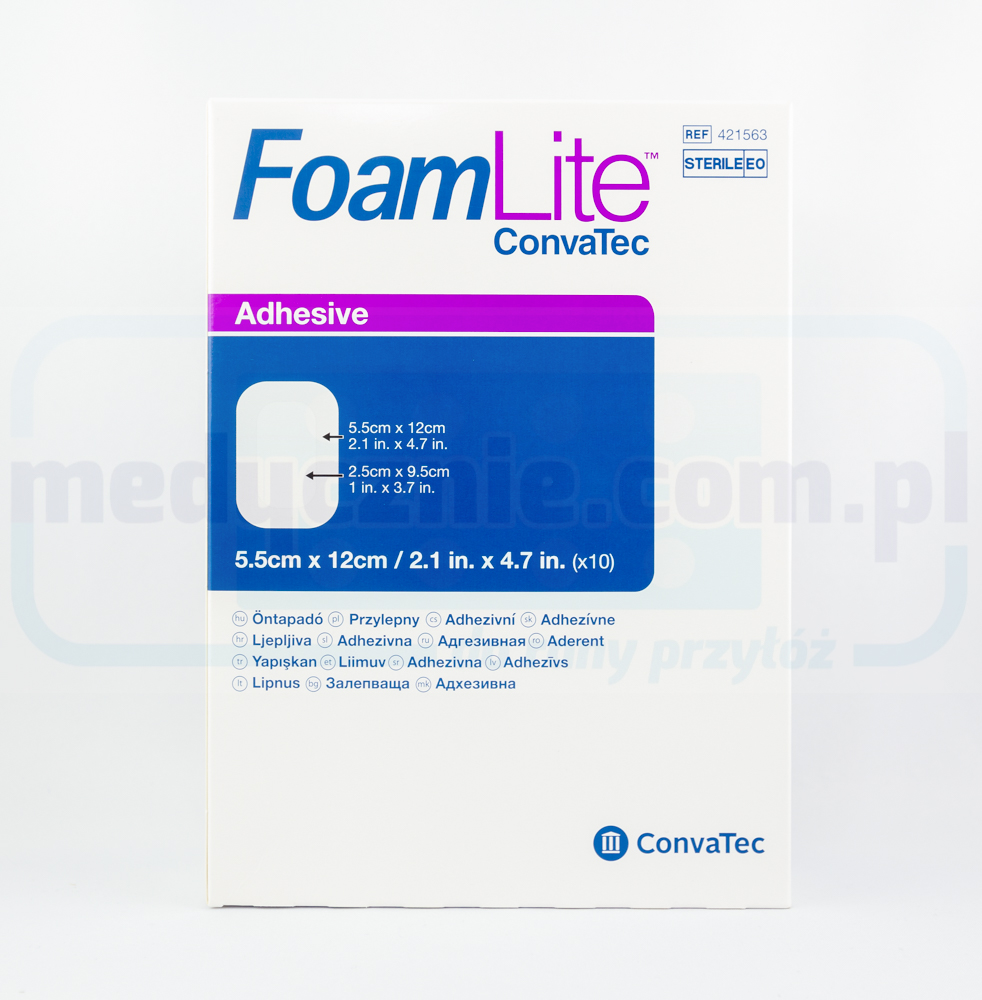 Aquacel Foam Lite 5.5*12cm pansament din spumă multistrat 1pc