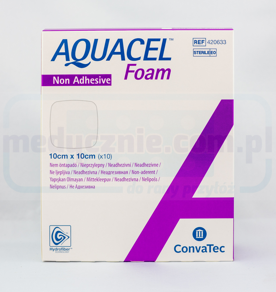 Aquacel Spumă neadezivă 10 * 10cm pansament din spumă multistrat 1pc