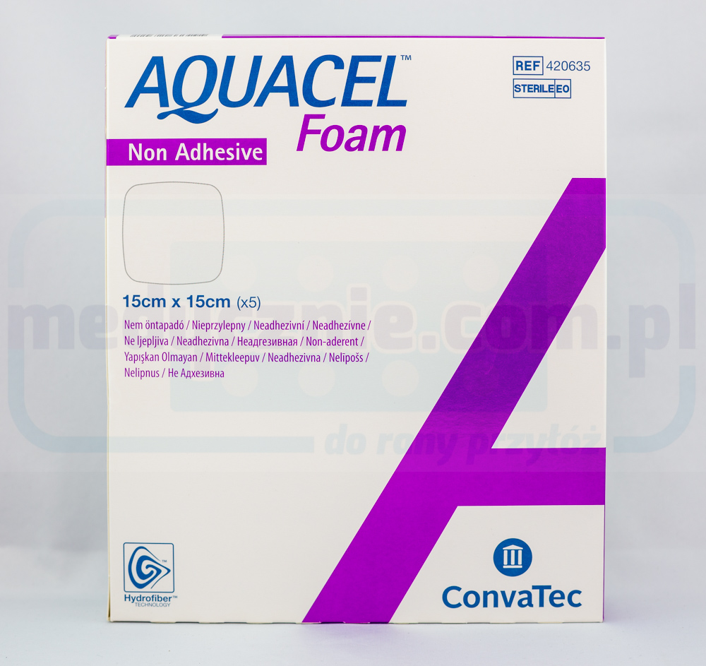 Aquacel Spumă neadezivă 15 * 15cm pansament din spumă multistrat 1pc