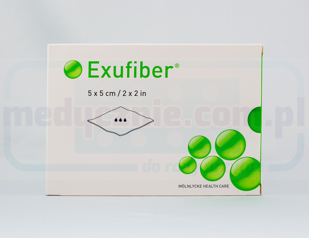 Exufiber 5cm * 5cm gelifiant pansament fibros 1pc