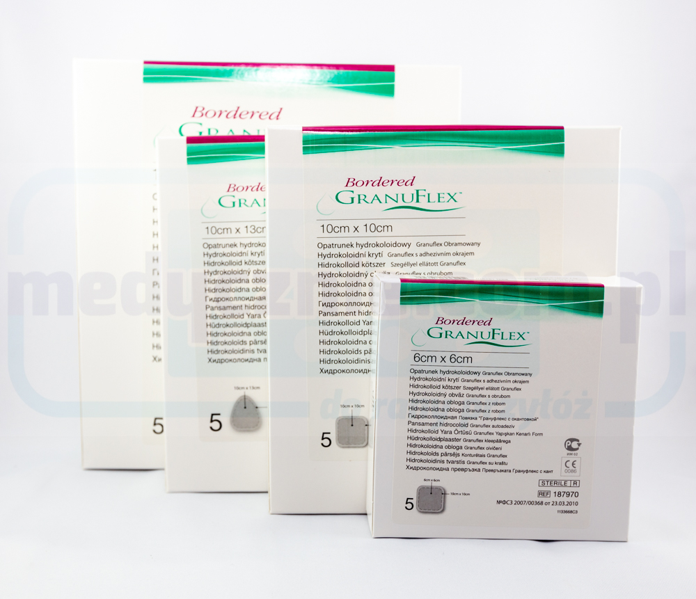 Granuflex bordurat 10*10cm 1 buc