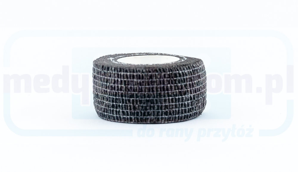 Bandă adezivă 2,5 cm * 4,5 m 1 buc elastic negru, autoadeziv