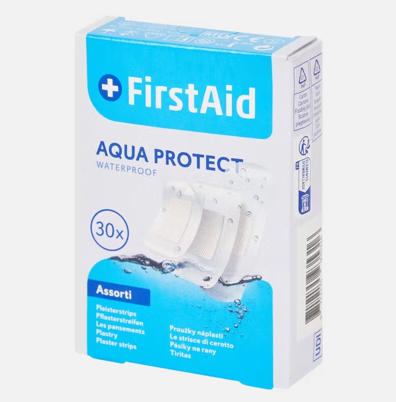 Set tencuială FIRST AID Aqua Protect a 30pcs