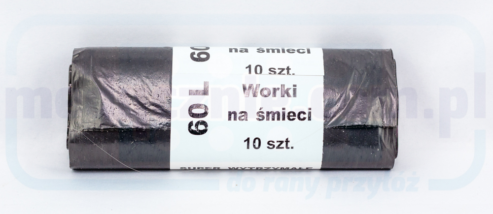 Saci de gunoi 60l 10pcs negru