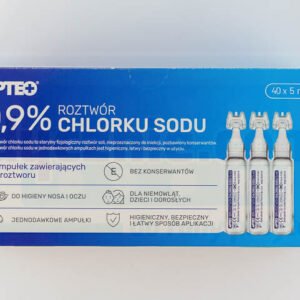 NaCL soluție salină soluție de clorură de sodiu 0,9%, 5 x 5ml