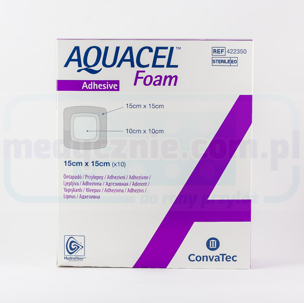 Aquacel Spumă adezivă 15 * 15cm pansament din spumă multistrat 1pc