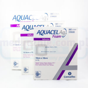 Aquacel Foam Ag adeziv 19.8 * 14cm multistrat spumă pansament 1pc