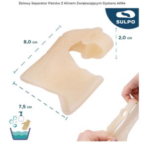 Hallux valgus - Separator A094_S 1 buc gel separator deget de la picior cu pană pentru creșterea distanței