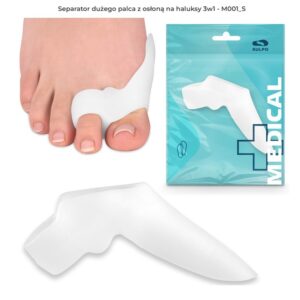 Hallux - M001_SA 1 buc separator de deget mare cu capac 3in1 hallux