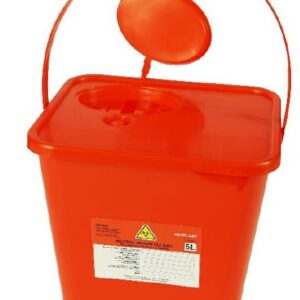 Coș de deșeuri medicale 10L galben 1pc