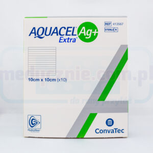 Aquacel Ag Plus Extra 10*10cm pansament cu argint 1pc