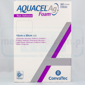 Aquacel Spumă Ag neadezivă 15 * 20cm pansament din spumă multistrat 1pc