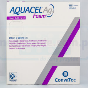 Aquacel Spumă Ag neadezivă 20 * 20cm pansament din spumă multistrat 1pc