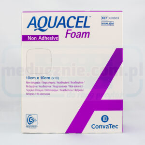 Aquacel Spumă neadezivă 10 * 10cm pansament din spumă multistrat 1pc