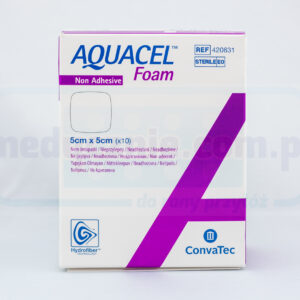 Aquacel Spumă neadezivă 5 * 5cm pansament din spumă multistrat 1pc