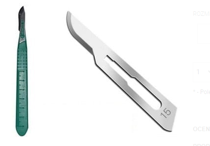 Bisturiu cu mâner nr. 12 10pcs SWANN MORTON