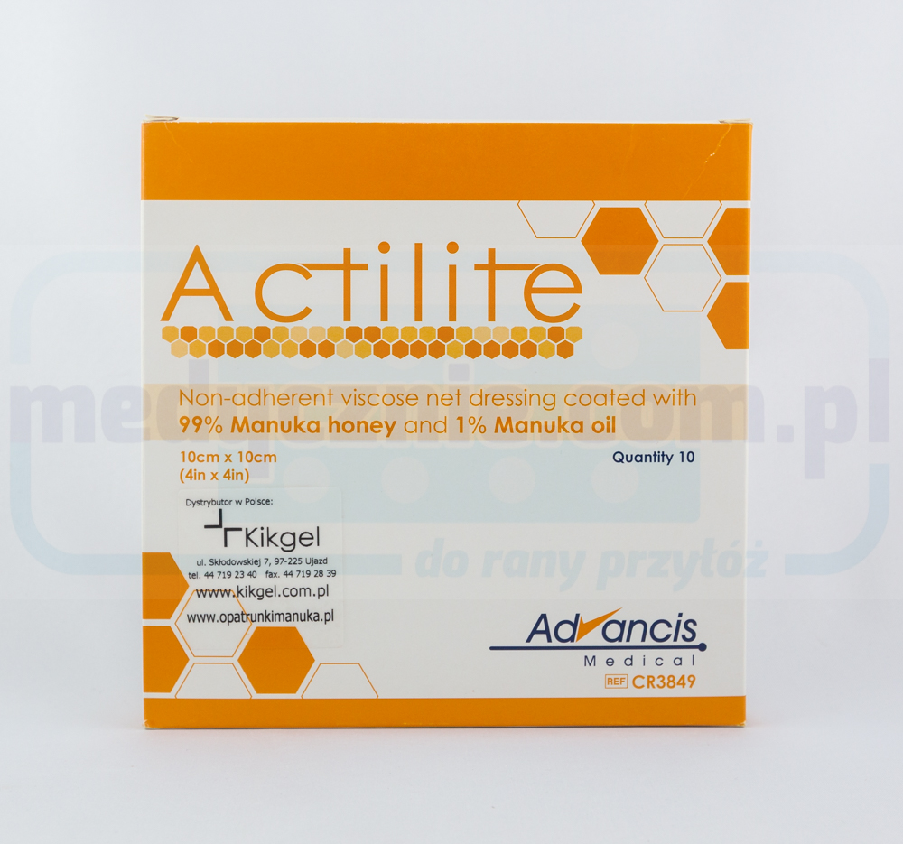 Actilite 10 * 10cm plasă de pansament cu miere de Manuka 1pc