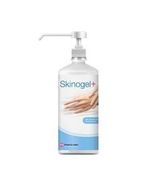 Skinogel+ 1L cu pompă pentru dezinfecția chirurgicală și igienică a mâinilor