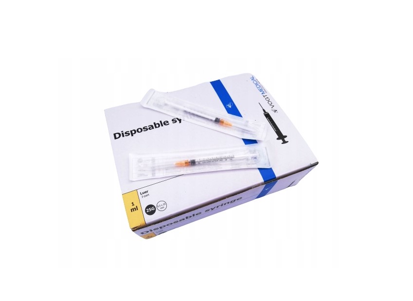 Seringi sterile h.u. 100pcs 1ml 0.5* 25 cu ac TBC