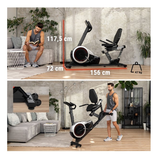 HS-060L Bicicletă culcată cu puls - Imagine 4