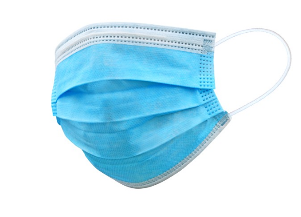 Mască chirurgicală albastră tip IIR 50pcs medicală, triplu stratificată, pe bandă elastică