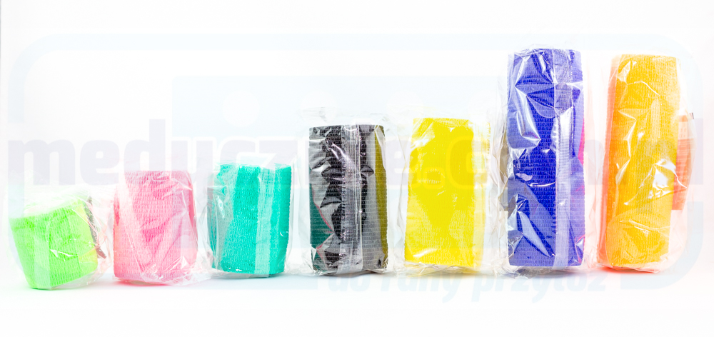 Bandă adezivă 7,5 cm * 4,5 m 1 buc turcoaz elastic, autoadeziv