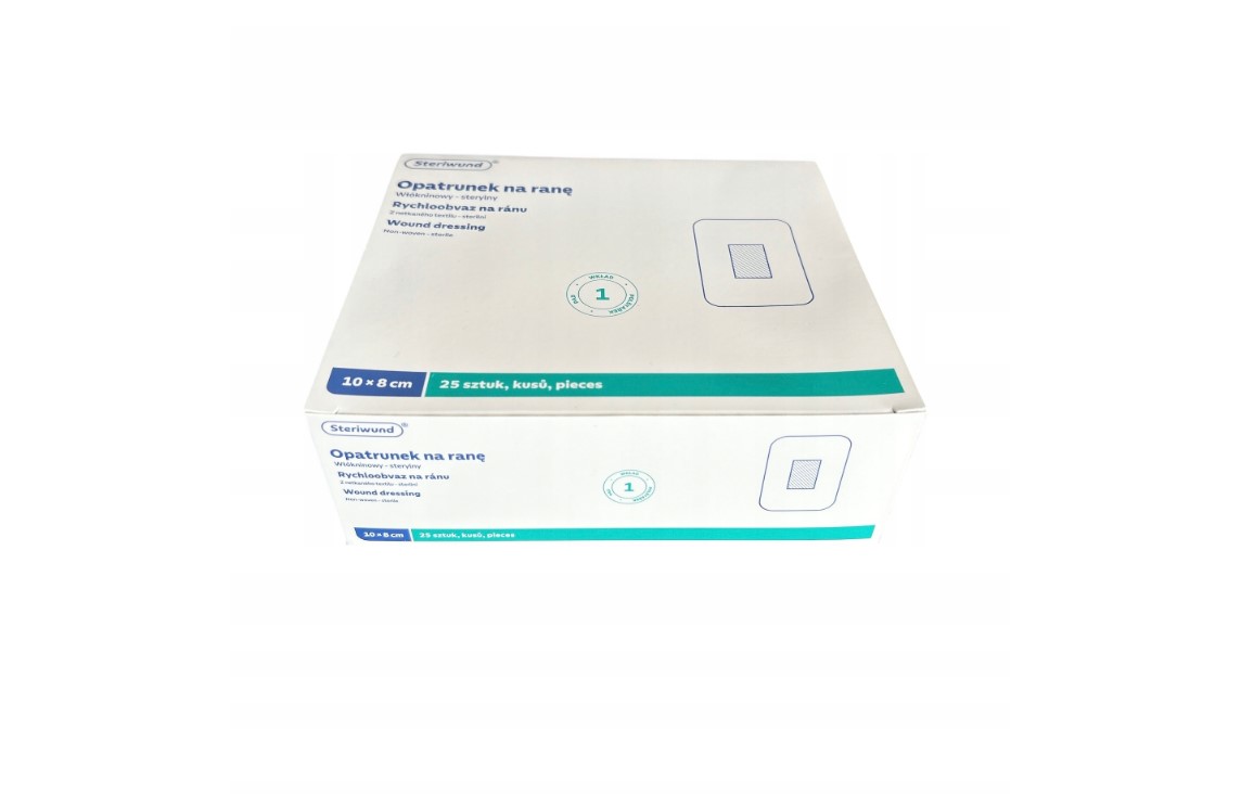 Pansament cu tampon absorbant STERIWUND 8cm x 10cm 25pcs