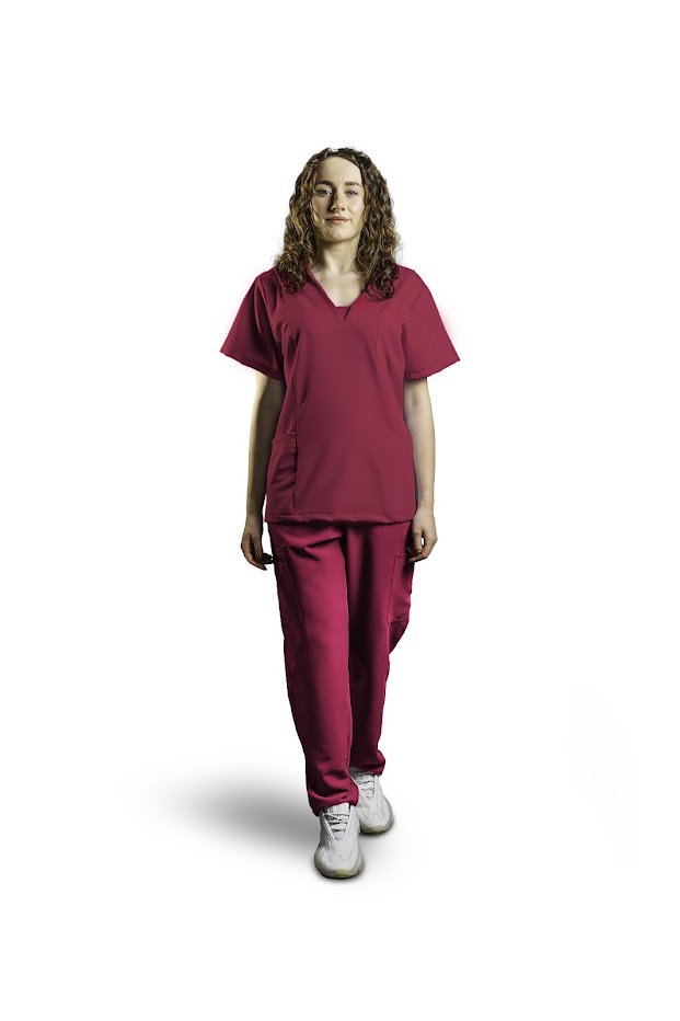 Set medical GAIA pentru femei fuchsia L