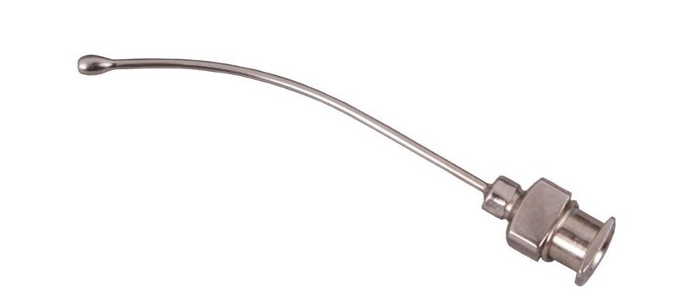 Canulă cu măsline 2,0 x 60 mm, curbată