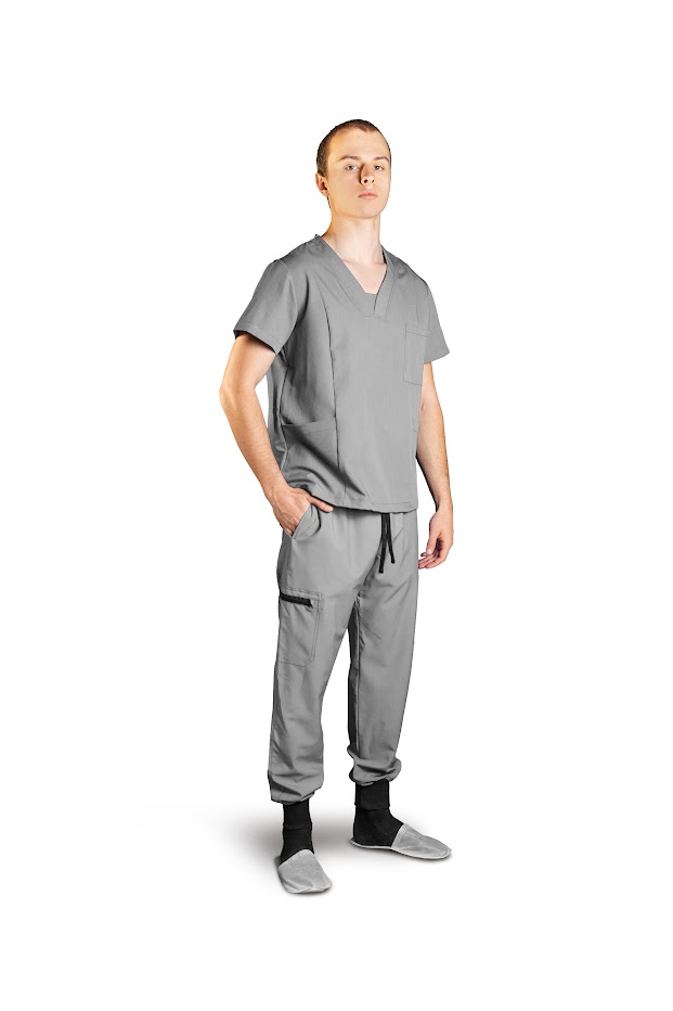 Set medical pentru bărbați GAIA gri 4XL