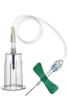 Ac fluture de siguranță 21G 0.8* 19mm cu tub 7.5 19cm 35pcs Vacuette Greiner REF 450085v1